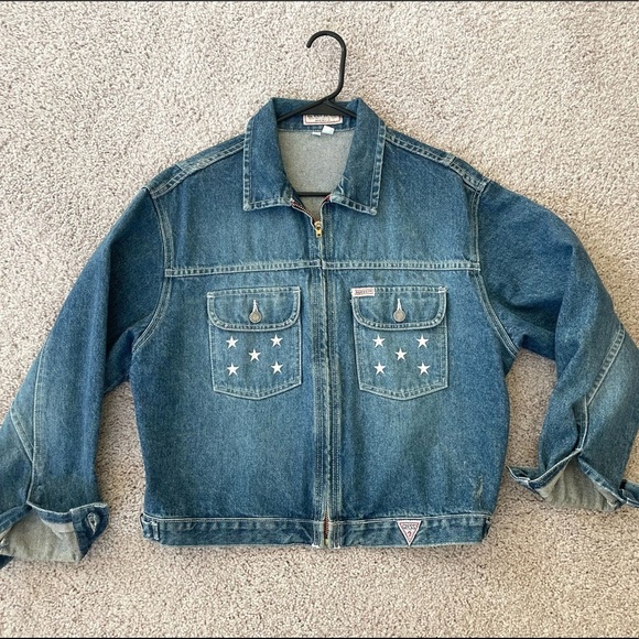 1990’s Vintage Guess Denim Jean Jacket - Picture 10 of 12